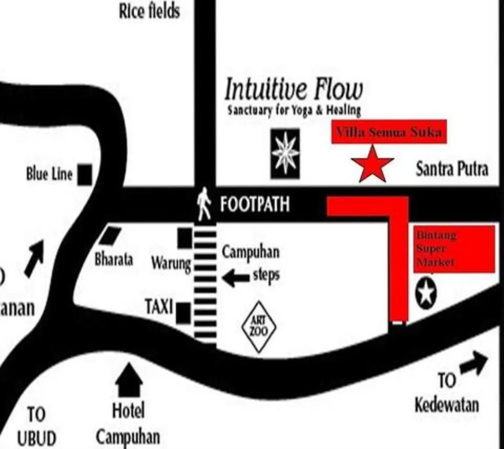 Bungalow Jepun At Villa Semua Suka أوبود إندونيسيا